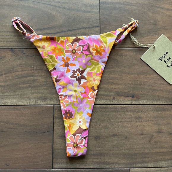 Stone Fox Swim Isle Bikini Bottom Size L - Picture 2 of 7